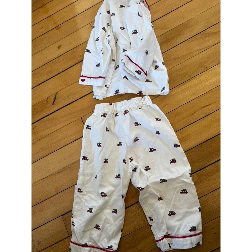Petite Plume christmas tree on truck pajama set toddler‎